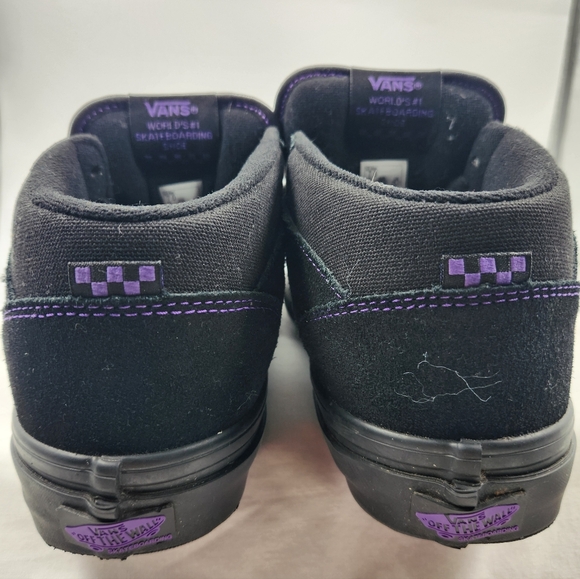 Vans Half Cab Rare Black and Purple Half Cab Skateboard Shoes Men's Size 7 - Picture 11 of 13